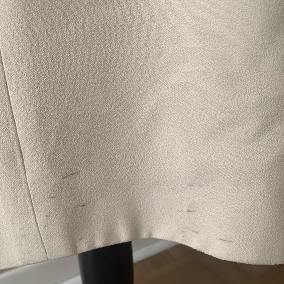 Vintage 60’s Tee-Ça Formal Winter Dress Ivory Rhinestones size sm 4-6 (no tag) - Picture 13 of 16